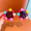 Nuevas gafas de sol para niños 2025, lindas gafas de sol redondas con filtro de flores, gafas de sol con forma de bebé.