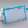 Jinhuasheng estuche de malla transparente simple para lápices estuche transparente para exámenes de estudiante bolsa de almacenamiento de papelería de gran capacidad A6