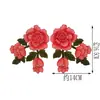 Série Cártamo gola de bordado solúvel em água flor aplique de bordado vazado vintage conjunto de lingerie flor de bordado atacado