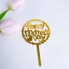 Decoração de Bolo Transfronteiriça Dia das Mães Cartão de Bolo Acrílico Decoração de Bolo Feliz Dia das Mães