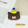 Broche Animal Fofo Outono e Inverno Grampo de Cabelo Versátil para Menina Acessórios de Pelúcia Roupas Infantis Sapatos e Meias Acessórios Decorativos Acessórios