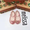 Nuevas sandalias Melissa meil * aa pájaro amor zapatos corazón que fluye zapatos de arena zapatos con agujeros niñas zapatos perfumados mujeres