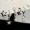 ¡Súper Genial, Chica! Set de Pendientes de Seis Piezas en Forma de Corazón, Aros Dulces y Geniales, Set de Pendientes de Diseño Nicho, Pinzas para Orejas, Accesorios para Orejas.