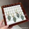 Colgante de Buda de Jade Hetian Natural, Colgante de Candado de Paz de Jaspe de Jade Hetian de Xinjiang, Cadena para Clavícula de Jade Hetian