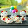 Atrae Riqueza y Tesoro Adornos de Gato para Coche Adornos de Gatito para Consola Central de Coche Suministros Decorativos Adornos de Coche de Alta Gama Estilo Nuevo 2025