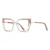 Gafas de Montura Grande Anti-Luz Azul 2267Tr Tirachinas Montura Óptica de Exportación Moda Internacional Versión Pasarela Espejo Plano para Mujer Tendencia