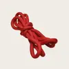 Cuerda Redonda de Poliéster 5.5mm Cordón de Cintura Cordón de Ropa Colorido Cordón para Pantalones Deportivos Blanco y Negro Cordón Redondo de Hilo Retorcido Zapato
