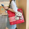Estilo étnico lona saco grande de lado único jacquard bordado elefante bolsa bolsa de ombro versátil animal padrão bolsa das mulheres