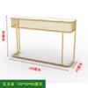 Mesa Consola Minimalista de Mármol para Vestíbulo con Herrajes Dorados contra la Pared Mesa Larga Simple para Entrada de Pasillo Mesa de Altar Simple para el Hogar