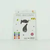 Venta al por mayor estilo INS comercio electrónico transfronterizo 16 pulgadas Exquisitamente empaquetado digital empaque individual de tarjeta de papel globos de papel de aluminio, versión delgada americana