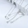 [] Oferta especial collar de mujer cadena para la clavícula estilo de exposición circonita microincrustación collar de mujer joyería estilo commuter