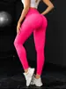 Europeu e americano quente venda sem costura quadril lifting fitness calças barriga contraindo cintura alta apertado pêssego quadril calças de ioga