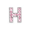 Joyería con letras de diamantes de imitación rosas, cuentas de aleación, pulsera con personalidad DIY, llavero, accesorios de joyería
