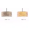 Lámpara de Techo Redonda Simple Americana Lámpara de Balcón Lámpara Nórdica para Restaurante Dormitorio Lámpara de Tela de Lino Personalizada Pastoral