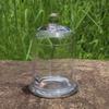 Pote de vidro cristal para vela aromaterapia flor eterna com tampa suporte de vela de vidro cobertura sino dourado decorativo atacado