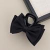 Pinza para el cabello de lazo negro simple y elegante parte trasera de la cabeza Pinza para el cabello rojo de internet sentido de alta gama escape Princesa pinza de tiburón agarre para el cabello