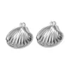 Múltiples Estilos de Accesorios de Joyería de Acero Inoxidable 304, Chapado en Oro Real Colgantes Doble Cara Huecos de Animales, Conchas, Estrellas de Mar, Peces
