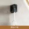 Portacepillos de Dientes sin Taladro Montado en la Pared Portacepillos de Dientes para Baño Pareja Caja de Almacenamiento de Cepillos de Dientes Eléctricos a Prueba de Polvo con Tapa