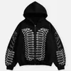 Cardigan com design estampado outono e inverno personalizado INS transfronteiriço Y2K, moletom com capuz unissex, jaqueta retrô solta, atacado