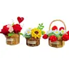 Nuevo Kit de Materiales DIY Palo Retorcido para Adornos de Flores de Rosa en Maceta, Evento de Compra Grupal, Regalo Creativo para Amigos