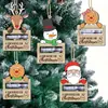 Decoraciones Navideñas Nuevas para Regalo Transfronterizas Billetera para Árbol de Navidad Clip para Billetes Colgante de Papá Noel Muñeco de Nieve Cartel Colgante