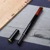Tubo de Incienso Lacado de Sándalo Morado, Portainciensos Estilo Chino, Artesanía de Tubo de Incienso de Palo de Rosa Africano