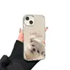 Funda Espejo Shiba Inu Adecuada para Funda de Teléfono iPhone 17 Pro Max 14/15 Botones Galvanizados Apple 16 Cobertura Completa X