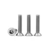 Parafuso de Máquina de Aço Inoxidável 304 com Cabeça Escareada Pentagonal Slot Torx T8 com Coluna M2.5*12 Cabeça Chata Antifurto