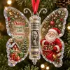 Novo produto transfronteiriço: Borboleta de Presente em Dinheiro de Natal, um ornamento de clipe de borboleta de acrílico para presente