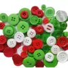 Cores especiais botões mistos jardim de infância botões artesanais diy criativo colar botões de pintura botões de Natal