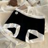 Ropa interior de algodón para bebé talla grande tipo bóxer para mujer 200 kg 7A antibacteriana entrepierna extendida deportiva anti-rozaduras base ligera pantalones de seguridad