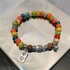 Pulseira de Vidro Xiang Koi Feminina Moda Nacional Chinesa Pulseira de Casal Contas Acessórios Pulseira Étnica