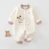Ropa para Bebé Recién Nacido Mono Acolchado 2026 Otoño/Invierno Nuevo Mono Cálido Traje para Gatear para Niños y Niñas para Salidas
