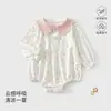 Macacão de Bebê Anyang Verão Novo Estilo Princesa Doce Menina Roupa de Verão Fina Bebê Algodão Puro Classe A