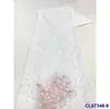 Vestido Europeo y Americano Bordado Lentejuelas Malla Tela Pesada con Perlas Encaje de Lentejuelas Nupcial