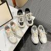 Sapatos Esportivos de Malha Femininos para a Primavera, Sapatos Casuais de Malha Respirável, Tênis Dad da Moda, Atacado Sapatos Leves de Bico Redondo e Sola Reta