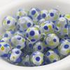 Cuentas de Vidrio Lampwork 10mm Multicolor de Puntos para DIY Collar Pulsera Pendientes Accesorios Hechos a Mano