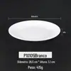 Prato de melamina A5 disco de plástico branco comercial imitação de porcelana talheres hotel restaurante prato restaurante panela quente prato frio