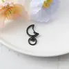 Chaveiro Colorido com Fivela de Mola em Forma de Lua Acessórios de Joias de Liga DIY Fivela de Cachorro Argola de Mola Pendente para Bolsa