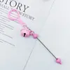 Llavero de Campana de Plástico de Colores Dulces Decoración Creativa para Bolsos DIY con Cuentas Llavero Colgante para Mochila Lindo