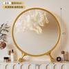 Espejo de Maquillaje LED Inteligente de Escritorio con Luz Espejo de Tocador para Habitación de Niñas Espejo Redondo de Maquillaje para Escritorio de Dormitorio de Estudiantes