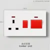 Fabricante Enchufe Personalizado Enchufe Británico de Una Abertura 13A Enchufe Multifunción de Cinco Orificios Panel de Enchufe USB Interruptor 25A40A