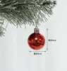 Adornos de Bola de Navidad, Bolas de Plástico Brillantes y Mate, Decoraciones para Árbol de Navidad de 3/4/5/6 cm