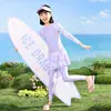 Traje de Baño Infantil Dos Piezas Manga Larga Pantalón Largo Protección Solar Corporal Completa Modelo Nuevo 2026 para Niñas, Estudiantes de Secundaria y Niñas Mayores