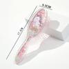 Peine transparente con patrón de dibujos animados portátil de mano peine para niños brillo peine de cojín de aire airbag de alto rebote masaje peine meridiano
