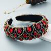 Diadema Heming de terciopelo esponjoso de industria pesada europea y americana, diadema de red para lavado de cara de ala ancha para mujer, accesorios para el cabello de moda, venta al por mayor