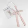Pajarita de Color Sólido con Puntiagudos y Acentos de Plumas, Accesorios Jk, Pajarita Estilo Japonés para Estudiante Mujer, Pajarita Grande con Cordón, Estilo Uniforme Escolar