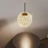 Lámpara de Pared de Cristal Estilo Lujo Ligero Pasillo Entrada Bar Ventana Dormitorio Mesita de Noche Multicabezal de Gama Alta Pequeño Candelabro de Zhongshan