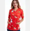 Exportación Transfronteriza Europea y Americana 2022 Aliexpress Amazon Nueva Camiseta Navideña Estampada para Mujer Ropa Protectora
