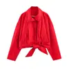 Comercio Exterior Transfronterizo Ropa de Mujer Otoño 2026 Nuevo Estilo Europeo y Americano Chaqueta Casual Versátil con Cinturón